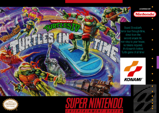 Portada de Teenage Mutant Ninja Turtles IV: Turtles in Time
